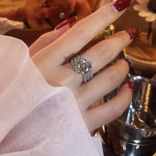Amethyst™️ | Den ultimate krystall diamant ringen for kvinner